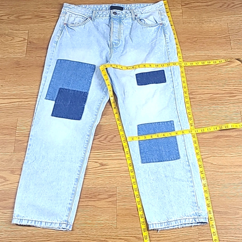 NO BOUNDARIES 36x28 CUT & SEW FADE BUTTON FLY MEN'S YUNG ADULT LIKE NEW JEAN'S